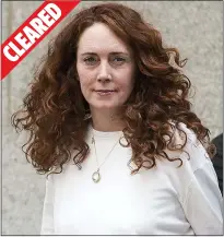  ??  ?? RELIEF: Rebekah Brooks after she was found not guilty