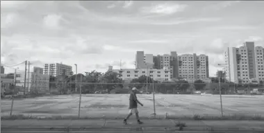  ?? ANGEL VALENTIN, THE NEW YORK TIMES ?? Pictured is the proposed site in Miami’s Overtown neighbourh­ood where a group led by David Beckham hope to build a soccer stadium.