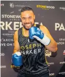  ?? Photo / Photosport ?? Joseph Parker has the option of a rematch if he is beaten by Junior Fa tomorrow night.