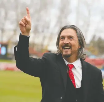  ?? JIM WELLS ?? Cavalry coach and general manager Tommy Wheeldon Jr. says his team is excited for their Canadian Championsh­ip match against Vancouver FC Tuesday at Spruce Meadows.