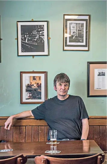  ??  ?? Tourist attraction: Ian Rankin’s fans send mail directly to Edinburgh’s Oxford Bar, made famous by his Rebus novels. Far left: Ken Stott as Rebus in the ITV series