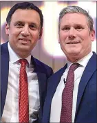  ?? ?? double act: Scottish Labour leader Anas Sarwar with Sir Keir in Glasgow