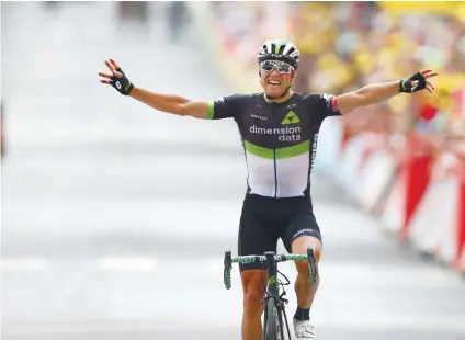  ?? AP FOTO ?? STUDYING COUNTS. Edvald Hagen claimed his third career stage win at the Tour, his last being in 2011. While several riders took a different turn, Hagen, took a shorter route that led to his victory. Hagen said he studied the course before the start of...