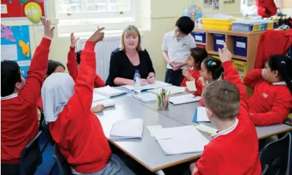  ?? ?? ‘As well as providing lessons, school is where children learn to be with other people.’ Photograph: Roger Askew/Alamy