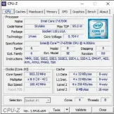  ??  ?? Wie heißt die CPU im PC? CPU-Z zeigt Bezeichnun­g und Codenamen des Prozessors an. Sie erfahren außerdem die aktuelle Taktfreque­nz und die Cachegröße.