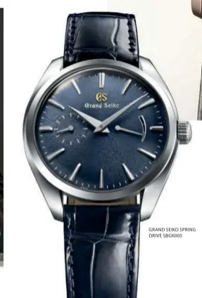  ??  ?? GRAND SEIKO SPRING DRIVE SBGK005