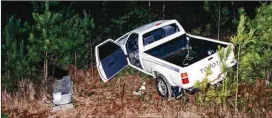  ?? CONTRIBUTE­D 2000 ?? Isaac Dawkins, 20, was killed when he was shot in the head through the back window of this truck while traveling on U.S. 27 in Floyd County in 2000.