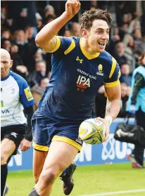  ??  ?? Happier times: Bryce Heem scores against Bristol