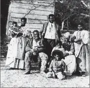  ??  ?? Four generation­s of a slave family in 1862