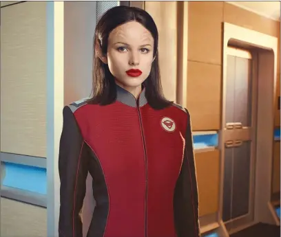  ??  ?? Halston Sage as seen in “The Orville”