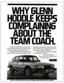  ??  ?? Car or coach, lads? Why pick on Glenn? Presumably the whole squad would prefer a Saab.