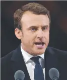  ?? President- elect Emmanuel Macron. ??