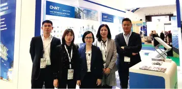  ?? File Picture ?? Executives of CHiNT Electric Co, the main sponsors of the annual World Energy Forum, at their stand in January this year.