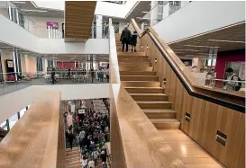  ?? IAIN MCGREGOR/ STUFF ?? Christchur­ch’s new Tu¯ ranga public library incorporat­es innovative technologi­es that protect people as well as the building itself from severe damage.