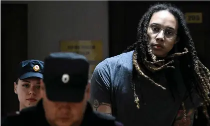  ?? Photograph: Kirill Kudryavtse­v/AFP/Getty Images ?? Griner was arrested shortly before Russia invaded Ukraine in February.