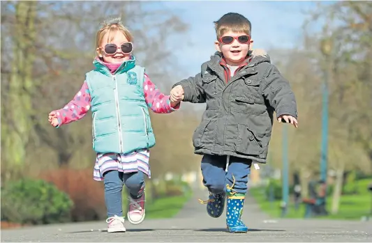  ??  ?? NHS advice is to get as much natural sunlight as possible – which could be combined with fun things for a toddler to do