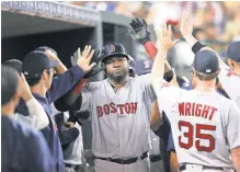  ?? RAJ MEHTA, USA TODAY SPORTS ?? Despite the demands of his farewell tour, the Red Sox’s David Ortiz has 31 home runs and 101 RBI at 40.