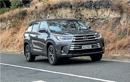  ??  ?? The ‘‘nose ring’’ grille has gone. But the big change for Highlander is under the bonnet.