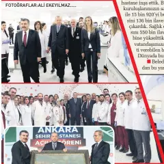  ??  ?? FOTOĞRAFLA­R:ALİ EKEYILMAZ ..... Başkan Recep Tayyip Erdoğan’a tablo hediye edildi. Erdoğan hasta neyi gezip hastalarla ve çalışanlar­la sohbet etti.