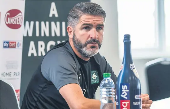  ?? Erin Black ?? Plymouth Argyle manager Ryan Lowe can understand why the Premier League are reluctant to bail out football clubs in the EFL