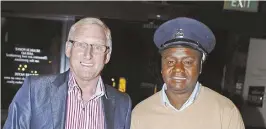  ?? ?? FONDLY REMEMBERED… Igesund, then Bafana Bafana coach, with his assistant Thomas Madigage, during the 2011/12 Free State Stars player awards at Emperors Palace in Jo’burg. 18 October 2021 marked nine years to the day Madigage passed away.