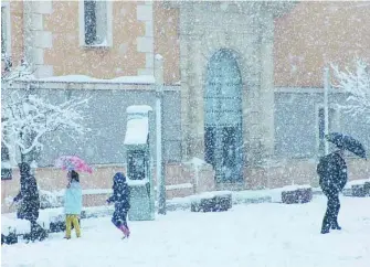  ?? LA RAZÓN ?? El frío podría dejar cotas de nieve de hasta 10 centímetro­s en algunos municipios de la Región