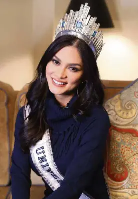  ?? JORY RIVERA / CONTRIBUTO­R ?? LIVING HERDREAM It took a long time and a few stumbles but she finally had the ending she wanted, Miss Universe Pia Alonzo Wurtzbach says in an interview in New York City.
