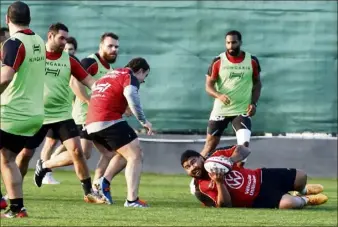  ?? (Photo Frank Muller) ?? Sébastien Taofifenua n’a pas oublié le match aller où le RCT s’était fait bouger devant.