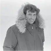  ?? HENRY PECK/AP FILE ?? In this 1973 photo, Dick Wilmarth pose on Bering Sea ice on the trail to Nome, Alaska.