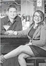  ?? Mark Mulligan / Houston Chronicle ?? Ben Downing and Vanessa Lomeli own the restaurant Habanera and the Gringo.