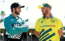  ?? GETTY IMAGES ?? Black Caps captain Kane Williamson and Australian counterpar­t Aaron Finch won’t be facing off in any ODIs this summer.