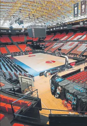  ?? FOTO: EFE ?? La Fonteta, sin público. El Valencia-armani Milan de hoy se jugará a puerta cerrada