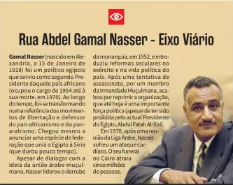  ??  ?? Gamal Nasser