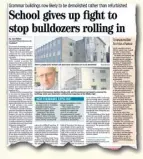  ??  ?? Our report of the decision on Simon Langton Girls’ School