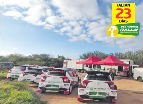  ?? ?? El equipo Toyota Gazoo Racing Paraguay apunta de pleno al Chaco, donde buscará la estrella número 22 en el Transchaco Rally.