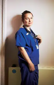  ??  ?? ‘The NHS runs on camaraderi­e,’ says Rachel