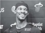  ?? DANIEL A. VARELA dvarela@miamiheral­d.com ?? The Heat’s Jimmy Butler didn’t play in the preseason opener, but is building rapport with players in practice.