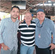  ??  ?? Roberto Ramos, Efraín Salgado y Alejandro Amador.