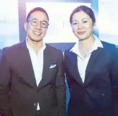  ??  ?? Robinsons Luxuria sales head Doj Garcia and sales director Kai Margallo