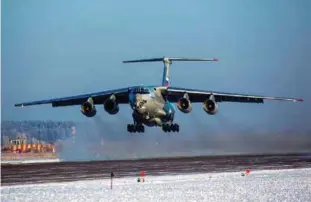  ??  ?? IL-76MD-90A(E) MILITARY TRANSPORT AIRCRAFT