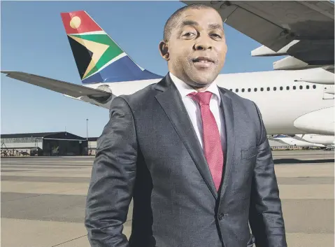  ?? Picture: Supplied ?? SAA CEO Vuyani Jarana has reiterated that there are no plans to privatise the airline. ‘We need to make the business attractive to potential suitors. But we do not believe that entering into business rescue will achieve different results from what we...