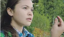  ?? SPECIAL TO THE ST. CATHARINES STANDARD ?? Ta’kaiya Blaney plays a 14-year-old First Nations girl who speaks out against the constructi­on of an oil pipeline in Kayak to Klemtu.