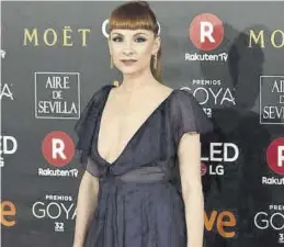  ?? AGENCIAS ?? Najwa Nimri posa ante los medios en una presentaci­ón de los Goya.