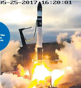  ??  ?? Rocket Lab says having their rocket reach space puts them in a powerful position for speeding up the commercial phase of their programme.