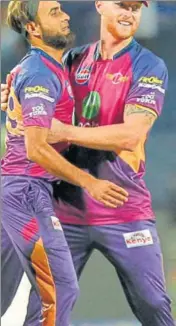  ?? BCCI ?? RPS will hope Ben Stokes (right) is fit to play.