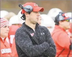  ?? Tyler Sizemore / Hearst Connecticu­t Media ?? Greenwich coach John Marinelli watches from the sidelines during the Cardinals’ 36- 7 win over South Windsor on Dec. 3.