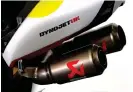  ?? ?? Akrapovic help maximise power