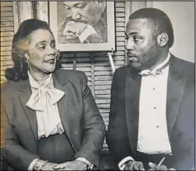  ?? Erik Verduzco Las Vegas Review-Journal@Erik_Verduzco ?? King ’s widow, Coretta Scott King, with Wendell P. Williams.