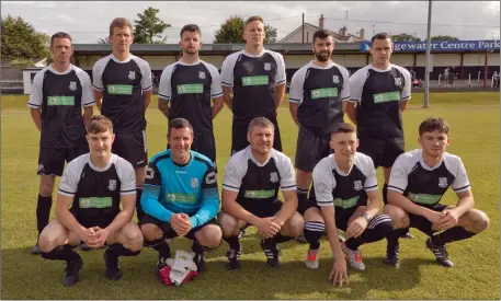  ??  ?? The Newtown team who claimed the Charlie Bishop Cup final after defeating Ashford Rovers in Bridgewate­r Centre Park in Arklow.