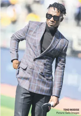  ?? Picture: Gallo Images ?? TEKO MODISE